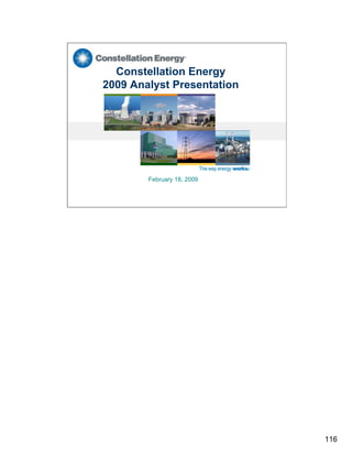 constellation energy 2008 Fourth Quarter Supporting Materials