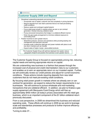 constellation energy 2008 Fourth Quarter Supporting Materials
