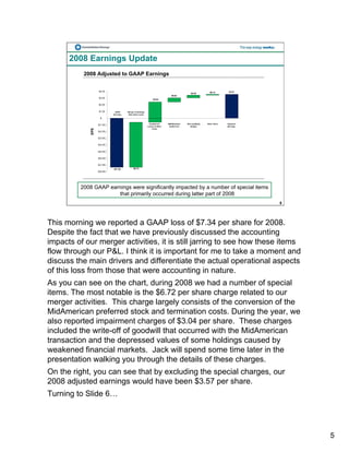 constellation energy 2008 Fourth Quarter Supporting Materials