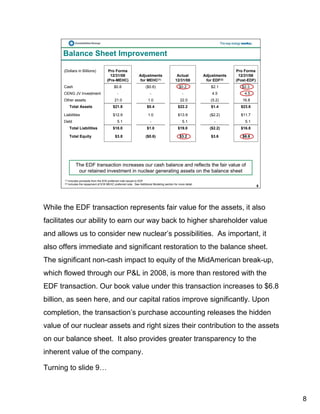 constellation energy 2008 Fourth Quarter Supporting Materials