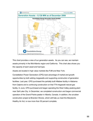 constellation energy 2008 Fourth Quarter Supporting Materials