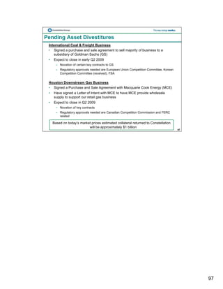 constellation energy 2008 Fourth Quarter Supporting Materials