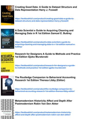 Managing and Sharing Research Data A Guide to Good Practice 1st Edition ...
