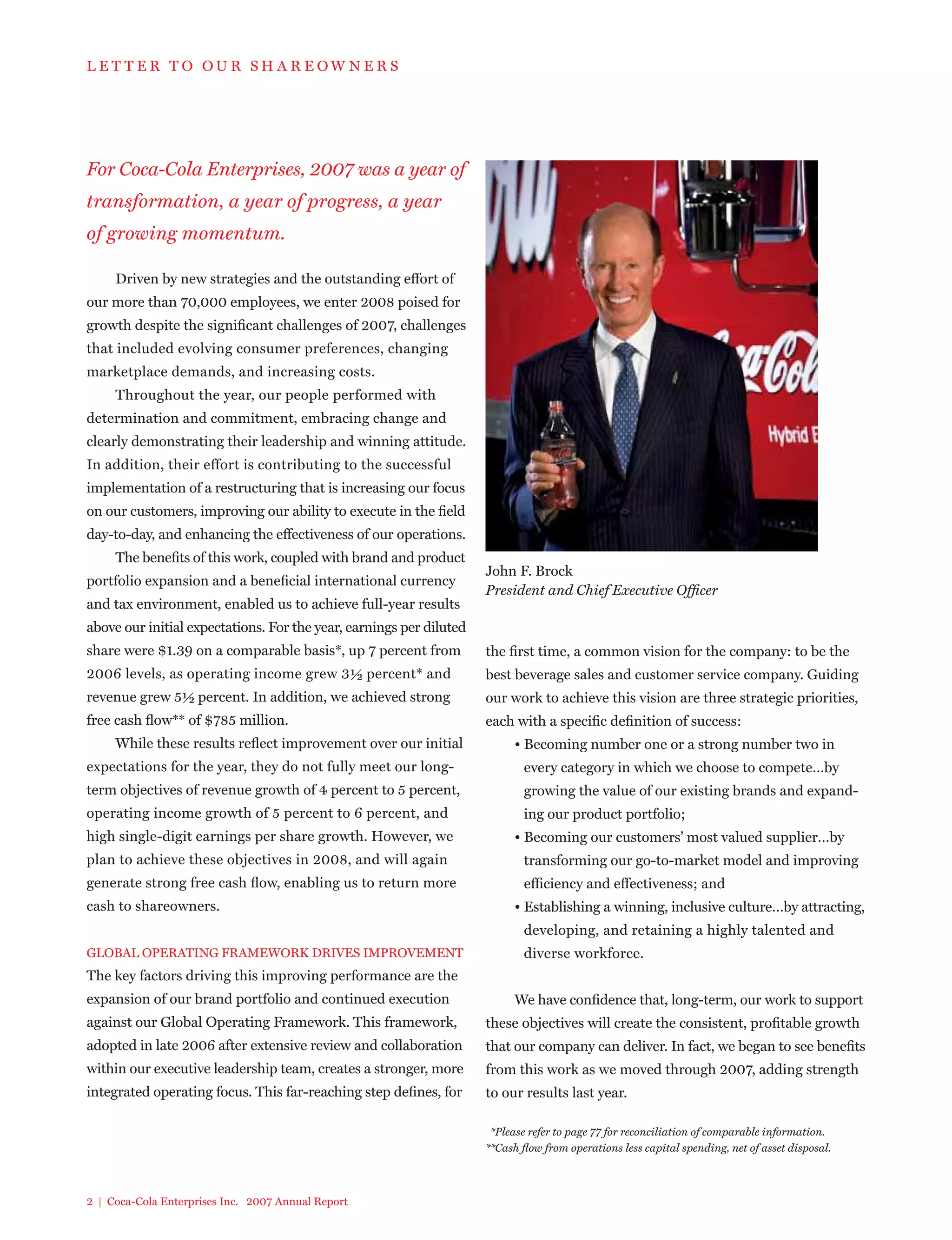 coca cola enterprises annual reports 2007