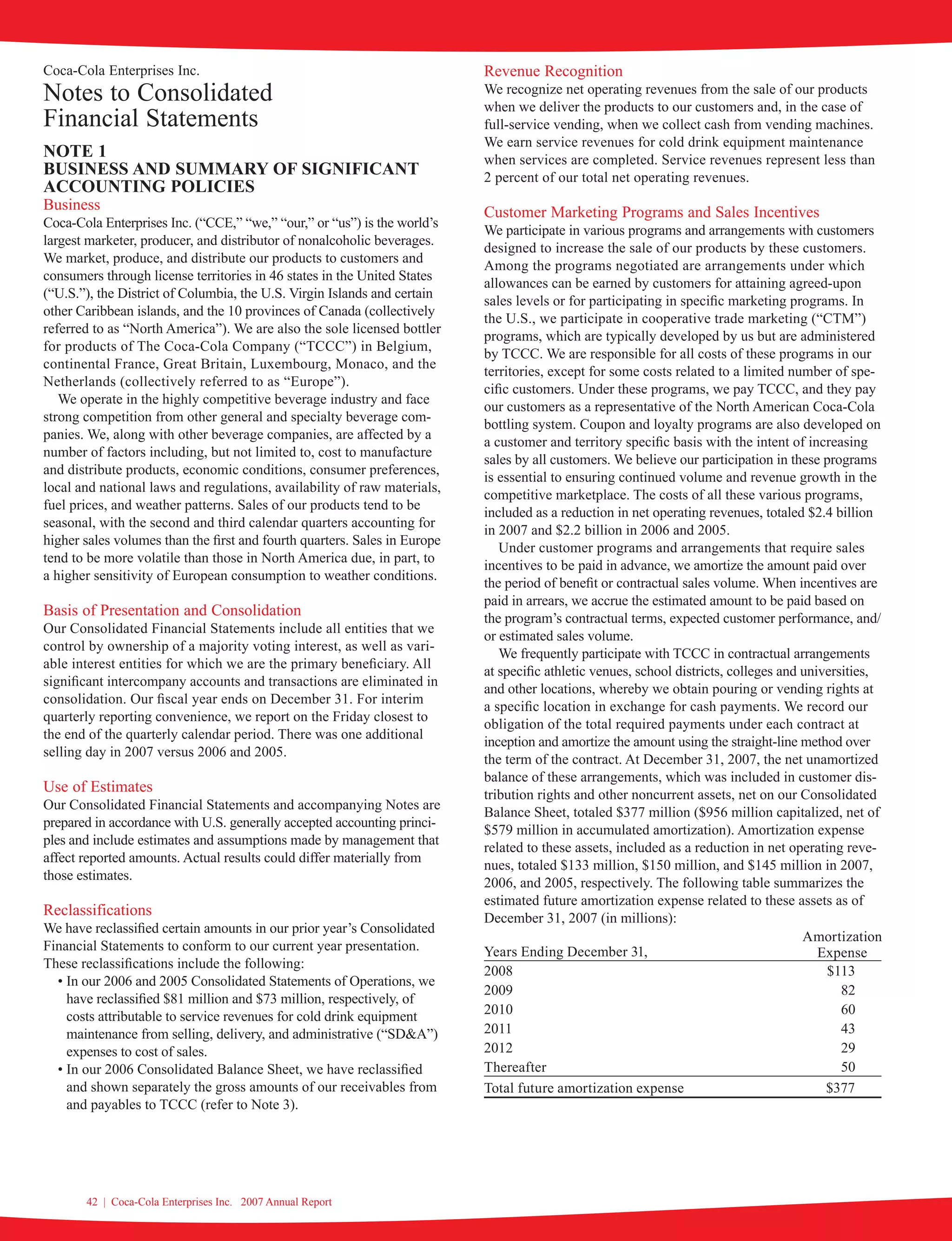 coca cola enterprises annual reports 2007