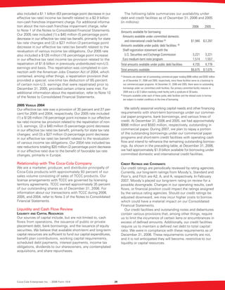 coca cola enterprises annual reports 2006