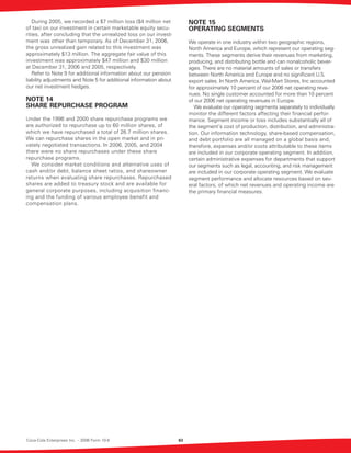 coca cola enterprises annual reports 2006