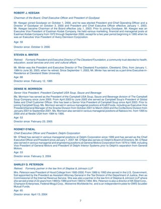 goodyear Proxy Statement 2007