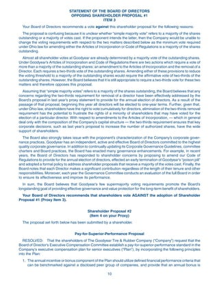 goodyear Proxy Statement 2007