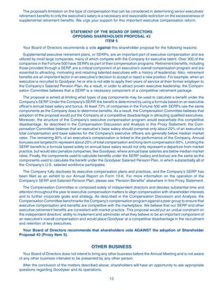 goodyear Proxy Statement 2007