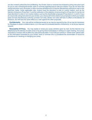 goodyear Proxy Statement 2007