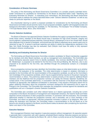 goodyear Proxy Statement 2005