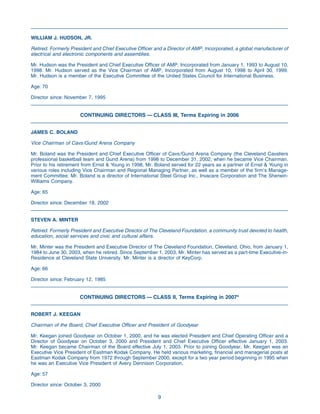 goodyear Proxy Statement 2005