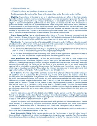 goodyear Proxy Statement 2005