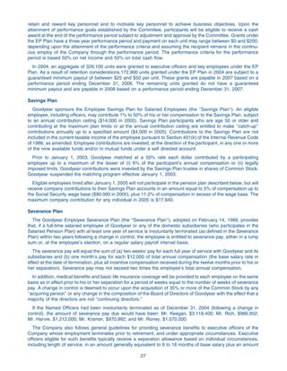 goodyear Proxy Statement 2005