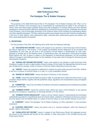 goodyear Proxy Statement 2005