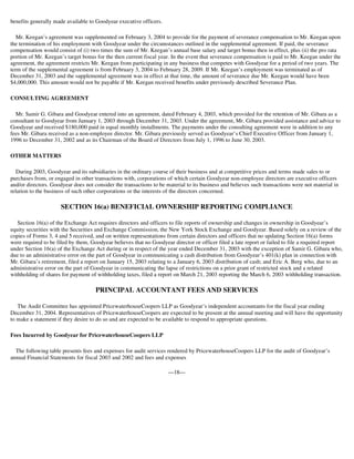 goodyear Proxy Statement 2004