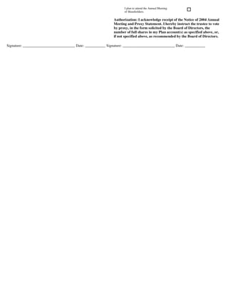 goodyear Proxy Statement 2004