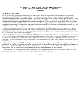 goodyear 10Q Reports 2Q'08 10-Q