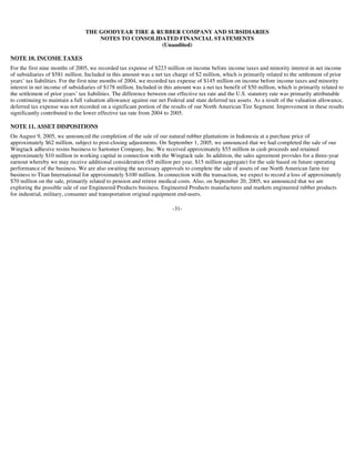 goodyear 10Q Reports3Q'05 10-Q