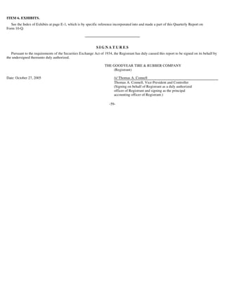 goodyear 10Q Reports3Q'05 10-Q