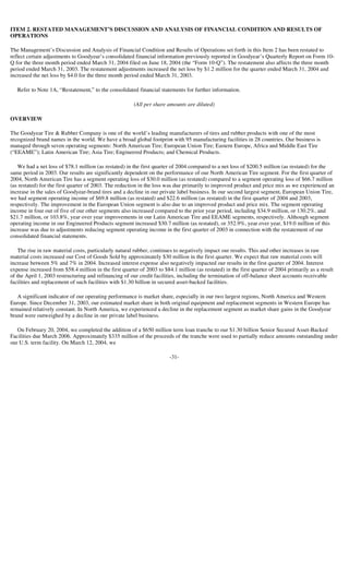 goodyear 10Q Reports1Q'04 10-Q/A