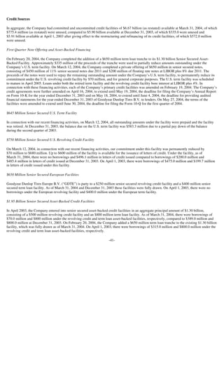 goodyear 10Q Reports1Q'04 10-Q/A