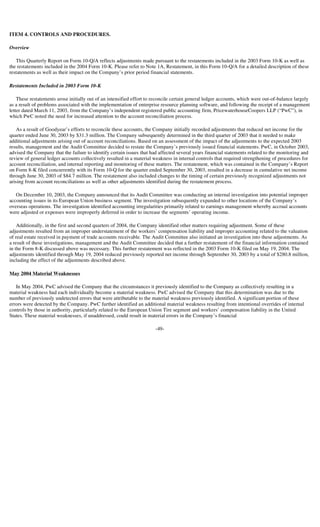 goodyear 10Q Reports1Q'04 10-Q/A