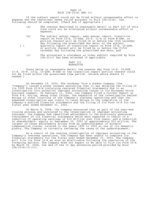 goodyear 10Q Reports12B-25  - 