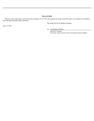 goodyear 8K Reports 06/20/07