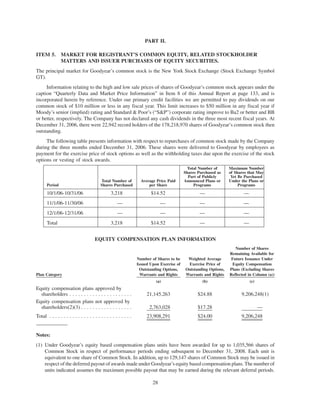 goodyear 10K Reports 2006