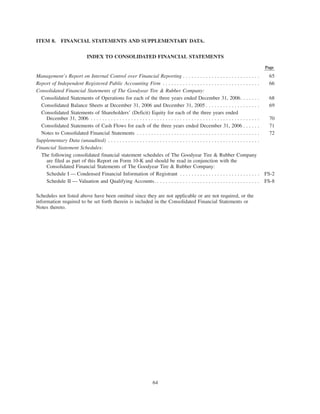 goodyear 10K Reports 2006