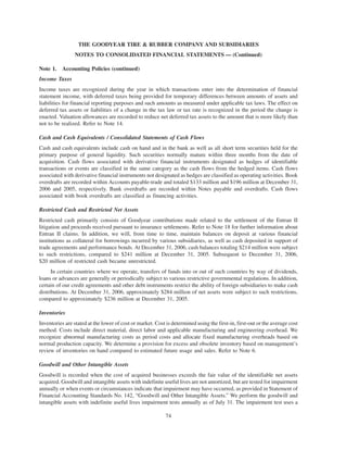 goodyear 10K Reports 2006