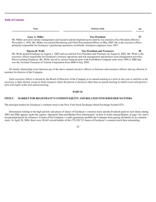 goodyear 10K Reports 2003