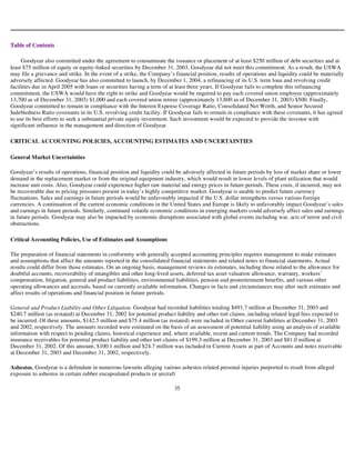 goodyear 10K Reports 2003