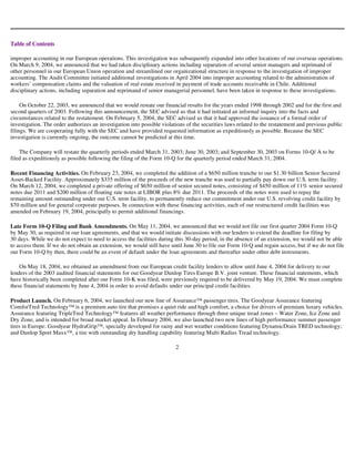 goodyear 10K Reports 2003