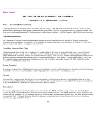 goodyear 10K Reports 2003