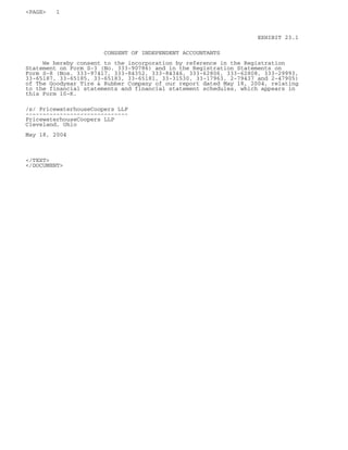 goodyear 10K Reports 2003