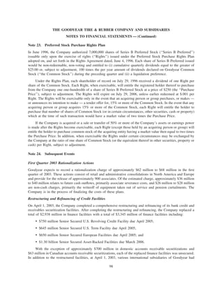 goodyear 10K Reports 2001