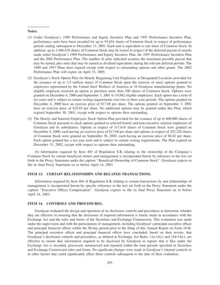 goodyear 10K Reports 2001