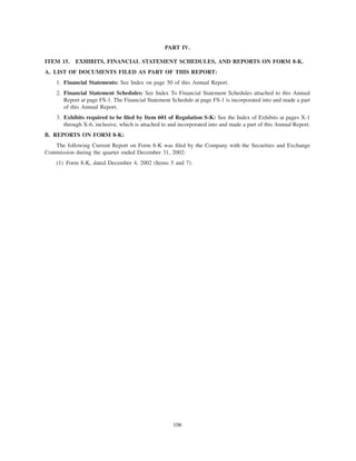 goodyear 10K Reports 2001