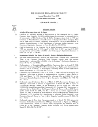 goodyear 10K Reports 2001