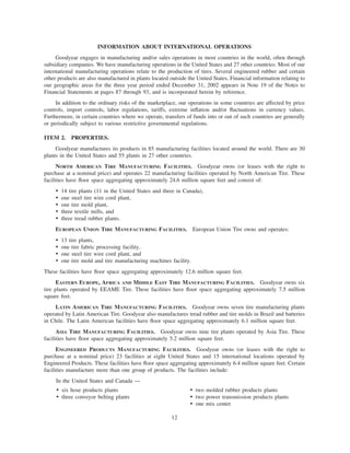 goodyear 10K Reports 2001