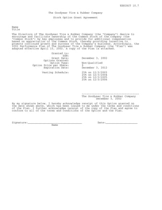 goodyear 10K Reports 2001