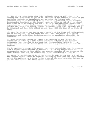 goodyear 10K Reports 2001