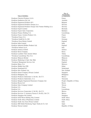goodyear 10K Reports 2001