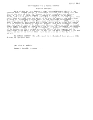 goodyear 10K Reports 2001