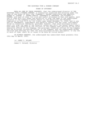 goodyear 10K Reports 2001