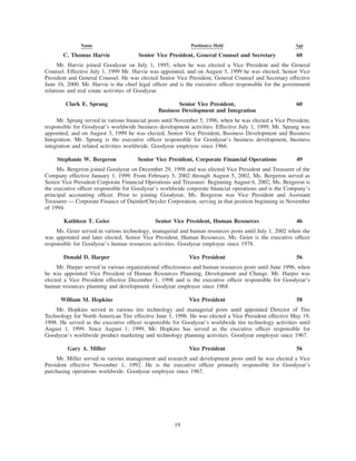 goodyear 10K Reports 2001