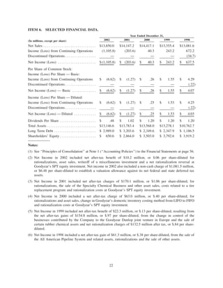goodyear 10K Reports 2001